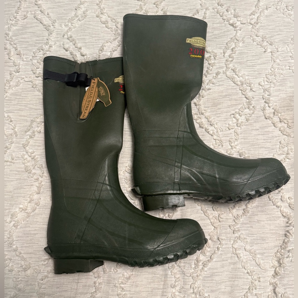 Field & Stream Thinsulate 200 Green Fishing Boots